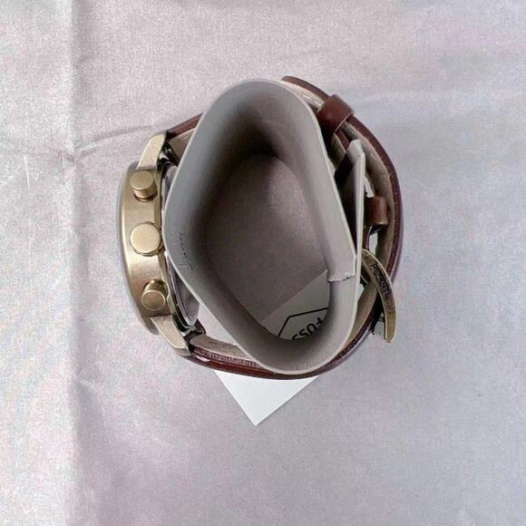 Fossil BQ2099 Rhett Chronograph Brown Leather Watch - Picture 4 of 9